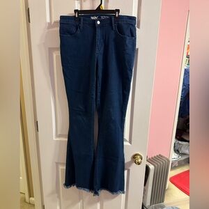 Mossimo Supply Co. Dark Blue Flare Jeans